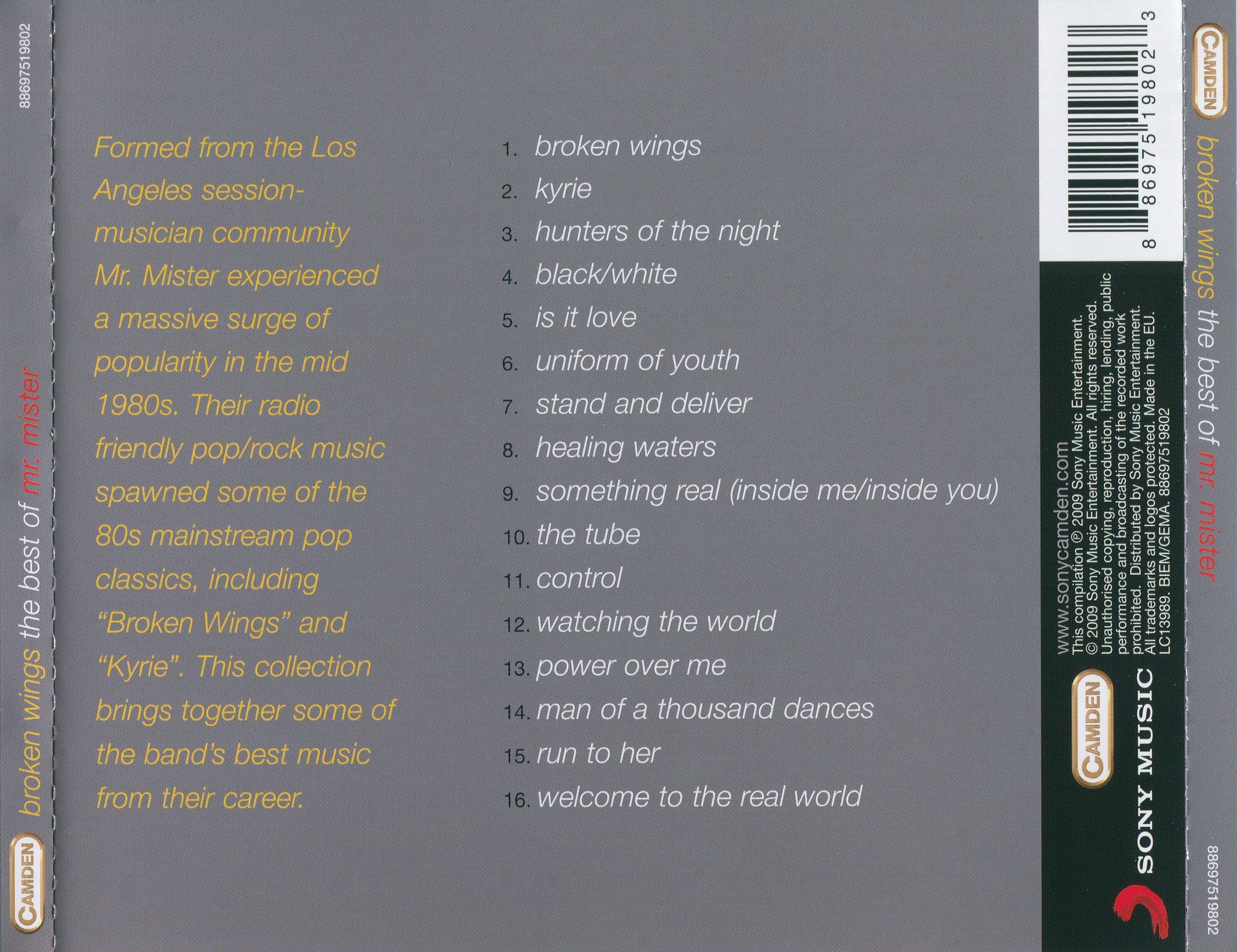 Mr broken wings. Broken Wings перевод на русский. Mr Mister broken Wings. Mr. Mister - Welcome to the real World. Kaipa - Notes from the past FLAC, (image + .cue), lossless.