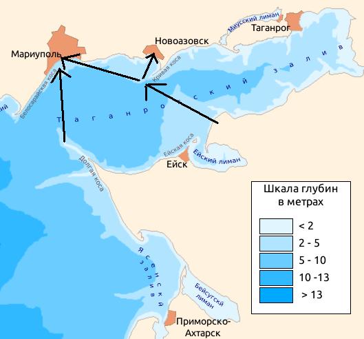 Карта ейск и мариуполь